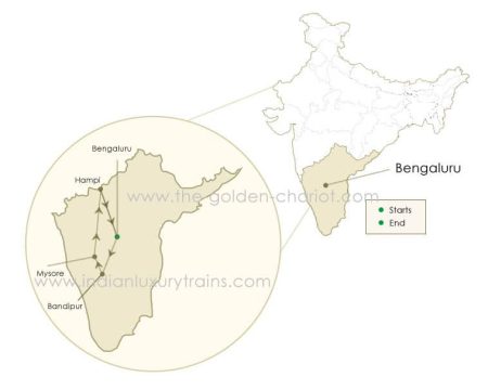 Glimpses of Karnataka - Route Map