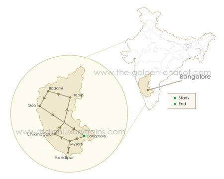 Pride of Karnataka - Route Map