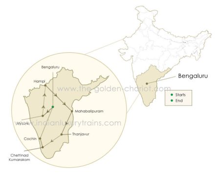 Jewels of South - Route Map